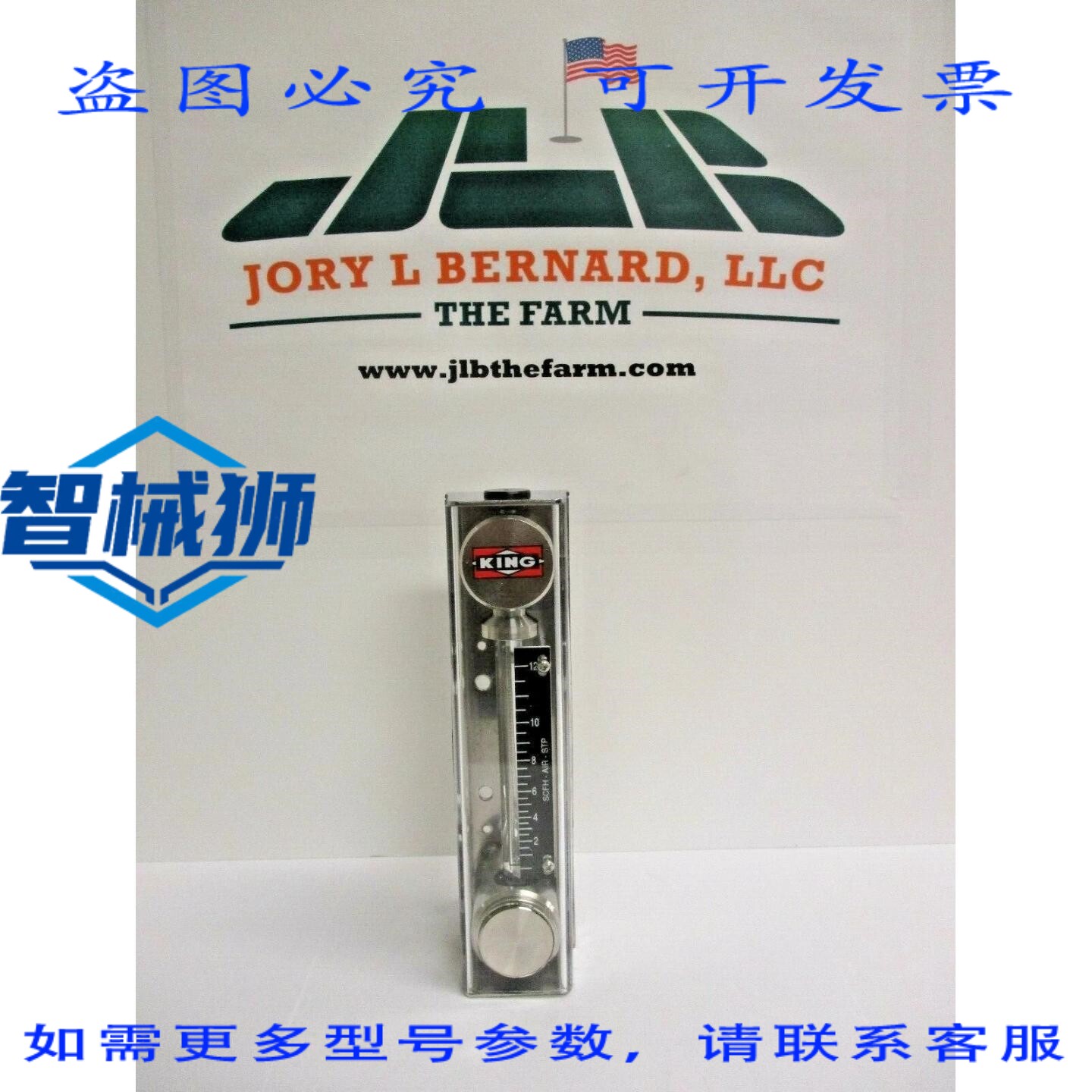 原装供应 KING 流量计 74C123G081423530 CB 1/4F SS VT 12 SCFH
