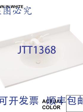 供应Swan VT02225010 25x22 英寸单槽固体盥洗台面白色
