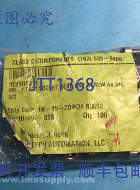 原装供应MTA Automation 92290A311 一袋 70 个内六角螺钉 M6- 1X