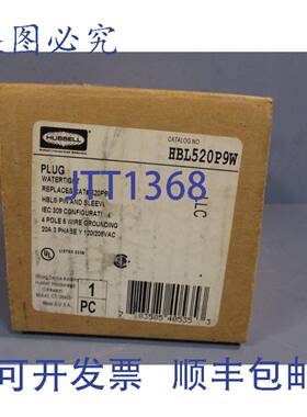 供应HUBBELL 防水插针及套管插头 4P5W20A208V HBL520P9W