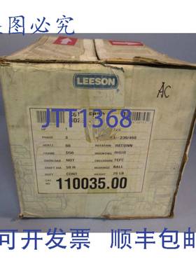 供应LEESON C6T17FB2D 1725 RPM D56 TEFC 3PH 电机 1 110035