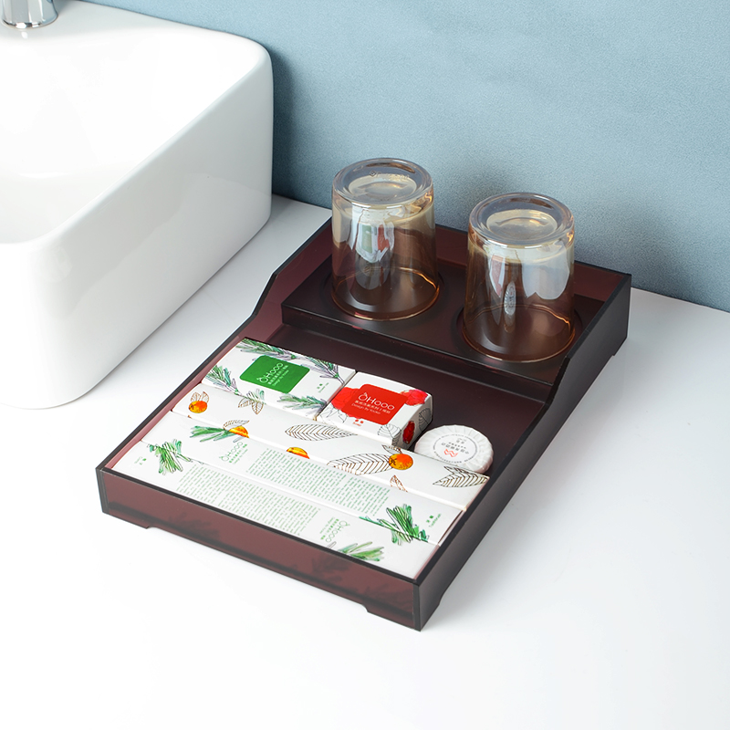 亚克力卫生间洗漱用品收纳盒印字