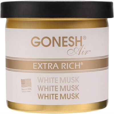 日本进口GONESH高妮诗凝胶空气清新剂 白色麝香