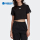 女子圆领运动短袖 Adidas 新款 三叶草夏季 T恤FM2517 阿迪达斯正品
