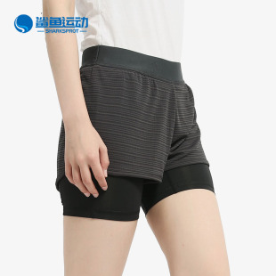 阿迪达斯正品 女子针织训练短裤 2in1 Shrt CW4054 Chill Adidas
