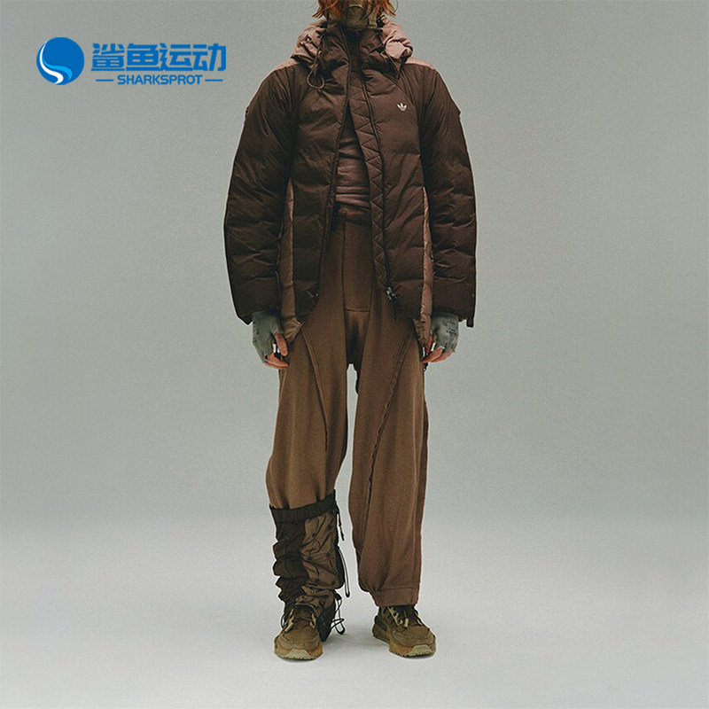 Adidas/阿迪达斯正品三叶草情侣联名轨界裹茧式羽绒服IX4344