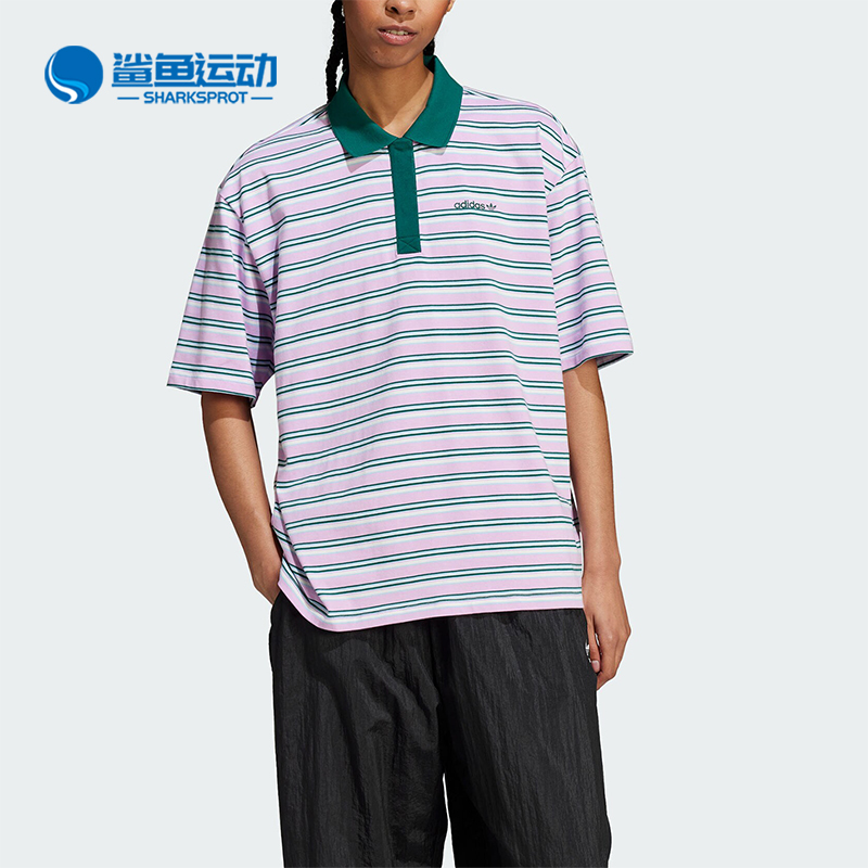 阿迪达斯女士运动休闲POLO衫