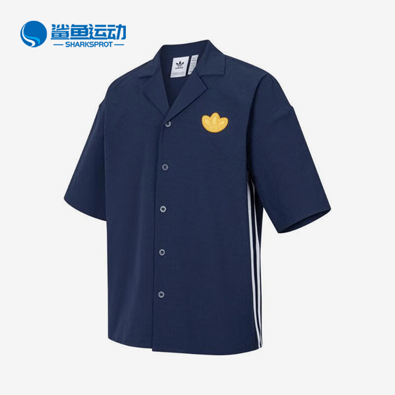 阿迪达斯男士短袖衬衫运动T恤