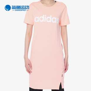 女子休闲短袖 新款 夏季 Adidas 连衣裙 阿迪达斯正品 DM4148