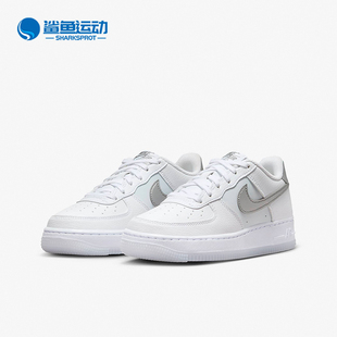 Force1 GS女子大童空一号板鞋 耐克正品 FV3981 100 Air Nike