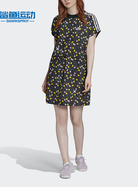 Adidas/阿迪达斯正品 AOP TEE 三叶草女子运动连衣裙 FL4100