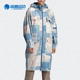 阿迪达斯正品 smc PARKA Adidas PRINTED 女子运动夹克外套FK9673