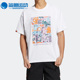 阿迪达斯正品 夏季 新款 Adidas 三叶草男女运动短袖 HR6452