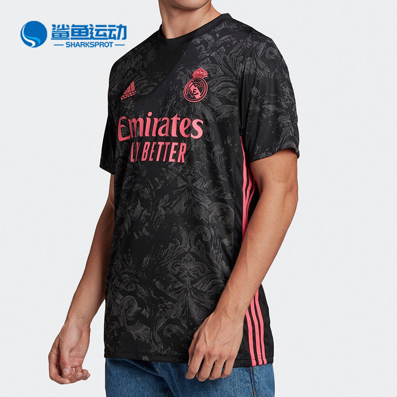 Adidas/阿迪达斯正品足球皇马第二客场球迷版男子运动球衣 GE0933