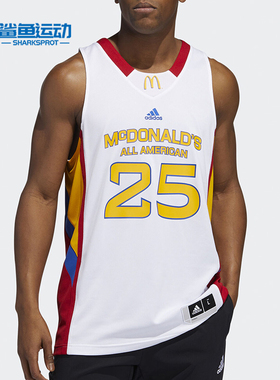 Adidas/阿迪达斯正品罗斯麦当劳 SWGM 男篮球运动背心 GJ0073