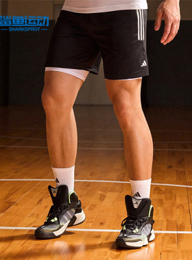 Adidas/阿迪达斯正品3-STRIPES SHORT男士篮球宽松短裤IU2432