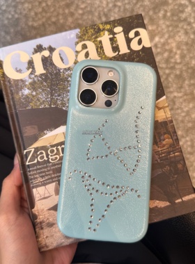 2025新款气质蓝色个性泳衣钻全包适用苹果iPhone16promax手机壳15promax防摔14pro少女15pro保护套