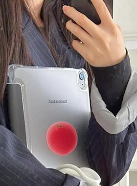 小众韩系ins可爱红番茄2024iPad保护壳air6/11寸pro/10.2寸平板电脑mini7新款带笔槽保护套三折页防摔