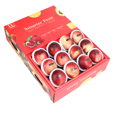 顺丰3斤礼盒装智利进口红珊瑚油桃脆桃新鲜水果桃子蜜桃送礼