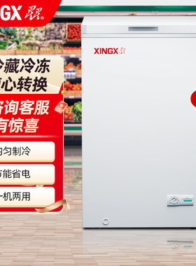 星星冰柜106升家用冷藏冷冻单温