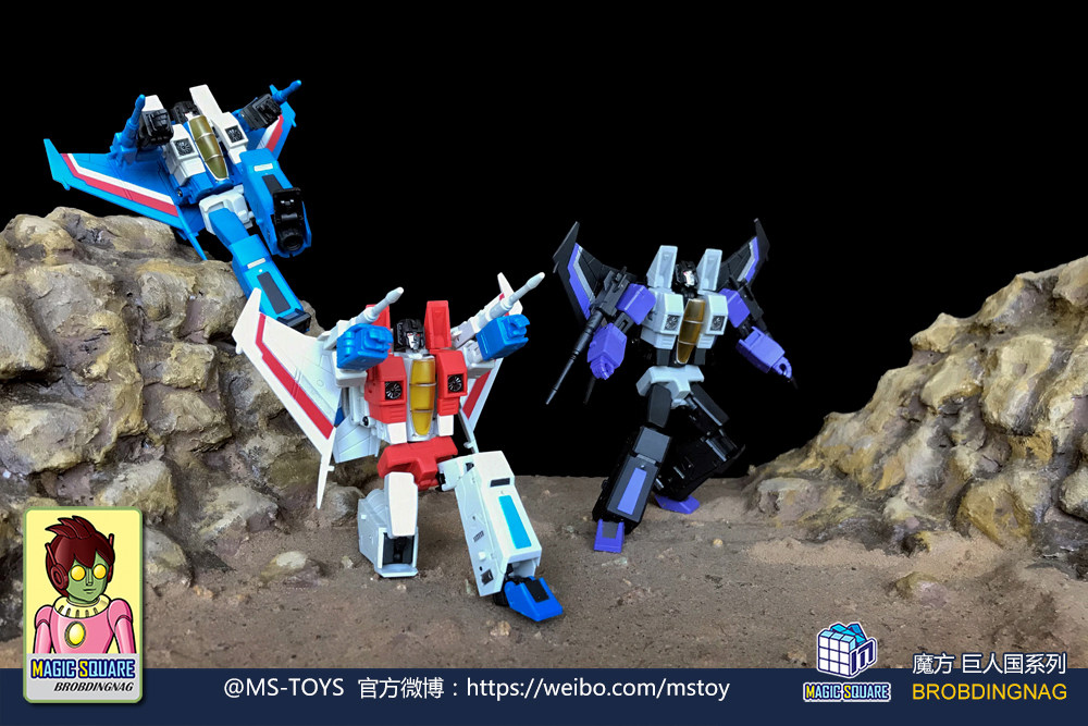 魔方MS-B26op蜘蛛 天雷 闹天飓风 飞机小队MS-TOYS赤焰三飞机