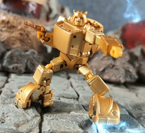 魔方MS-B21G大黄蜂 金礁湖 金属色 变形玩具 小比例 现货 收藏