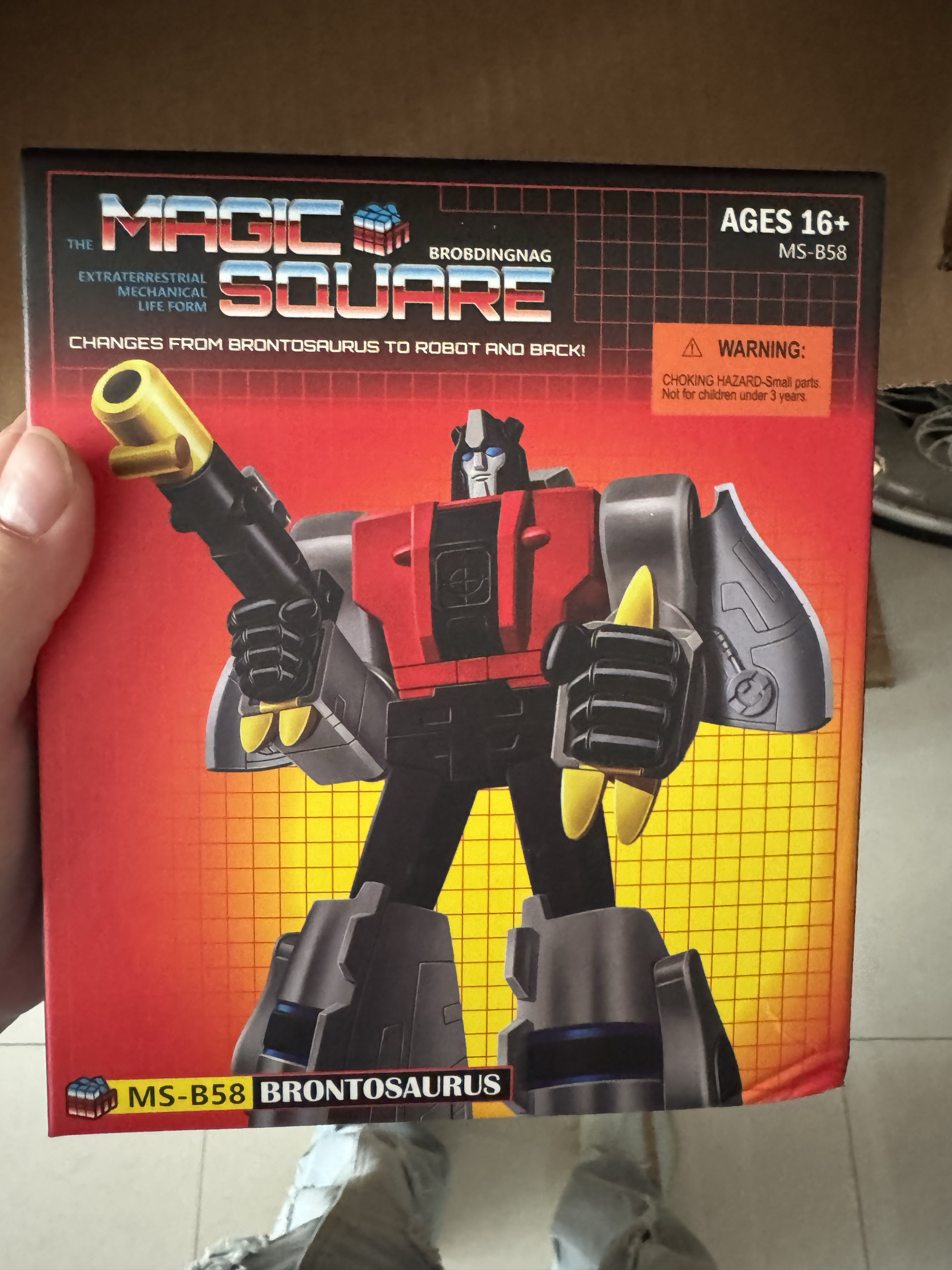 魔方MS-TOYS淤泥 钢索G1小比例雷龙霸王龙机器恐龙钢锁变形玩具