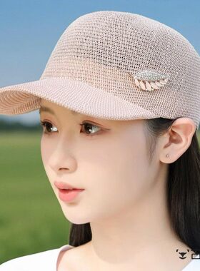 帽子妇女的夏季防晒太阳帽透气网棒球帽妇女的时尚新太阳帽妇女的