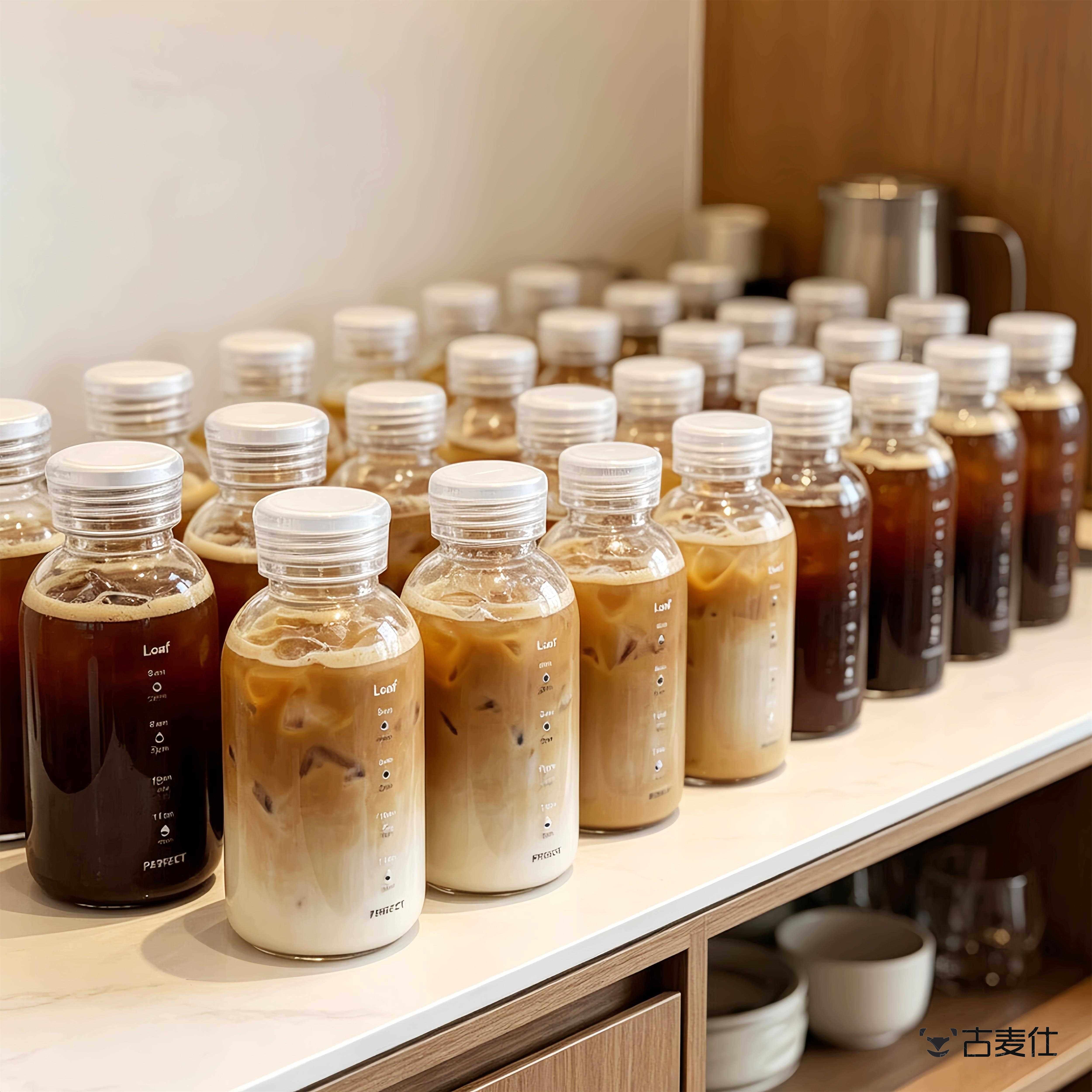 咖啡杯冷泡可携式耐高温玻璃冷萃上班随手豆浆早餐杯家用密封刻度