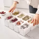 Ящик для хранения лекарственного материала - это прозрачное разделение здоровья и выживаемость приправы травяных листьев.