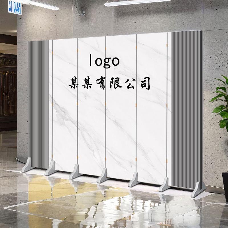 定制办公室屏风隔断背景墙客厅简约现代卧室折叠移动前台挡板公司