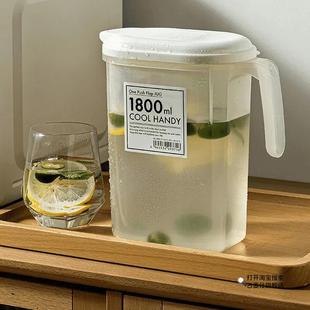 冰箱冷水壶大容量耐高温储水夏饮料桶冷泡壶凉水壶 家用凉水杯日式