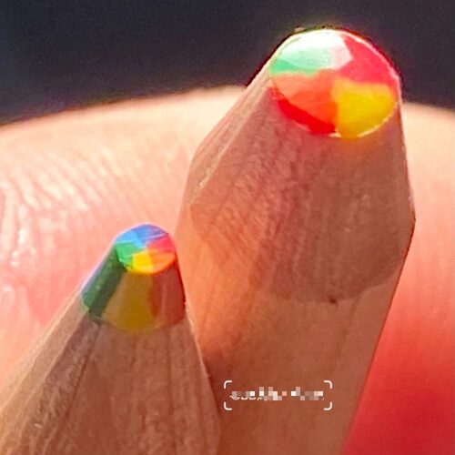 彩色铅笔一笔多色彩铅彩虹笔渐层色七彩混色画画笔多色笔魔幻彩色铅笔画册专业儿童无毒幼儿小学生手绘彩绘四
