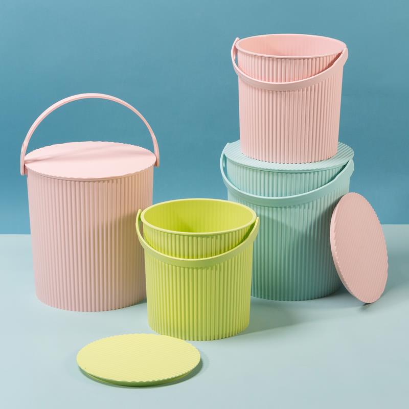 洗澡水桶凳塑料加厚可坐幼儿园家用浴室手提洗衣收纳桶带盖钓鱼桶