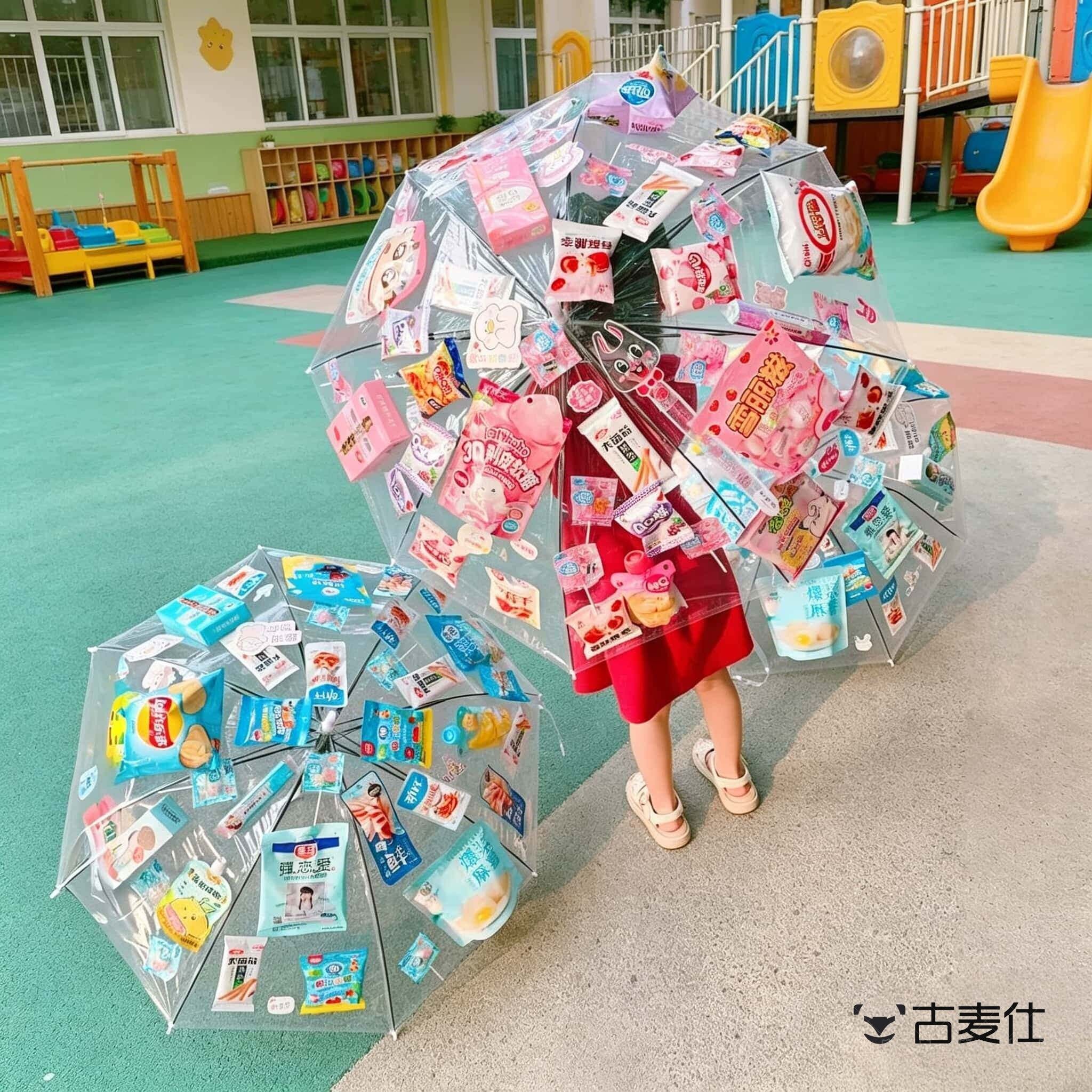 零食伞!六一儿童节礼物零食包装袋幼儿园小学糖果伞仪式感diy材