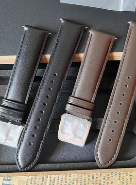 真皮表带适配BU10000/BU10012真皮表带黑色/棕色 针扣男20mm