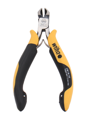 德国wiha威汉防静电斜切钳进口电子斜口钳115MM小斜切边26835
