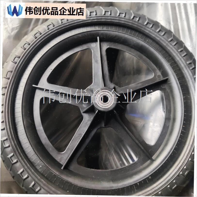 儿童平衡车轮子配件耐磨发泡轮K免充气十二寸通用型,