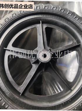 儿童平衡车轮子配件耐磨发泡轮K免充气十二寸通用型,