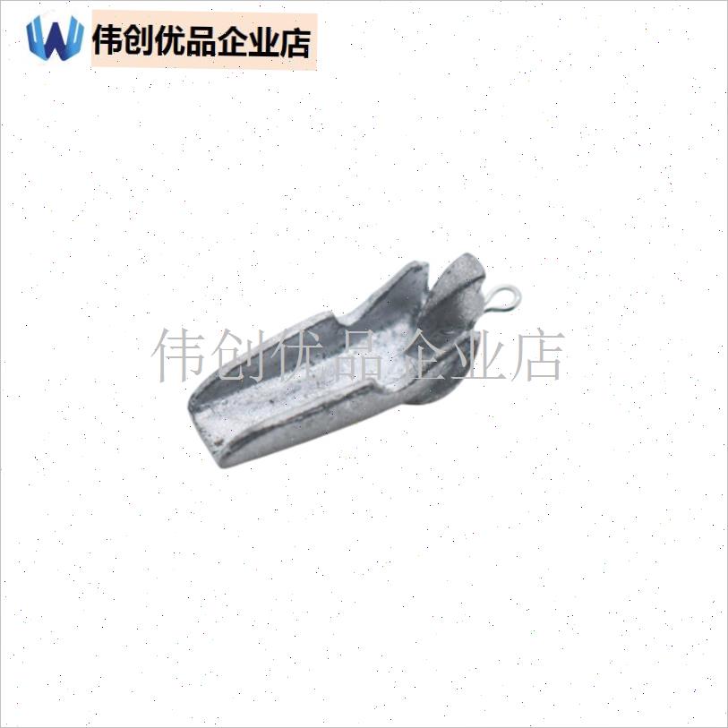 雷蛙改装配件(固定一体钩式)蛙铅配重铅O块路亚雷强打黑渔具配,