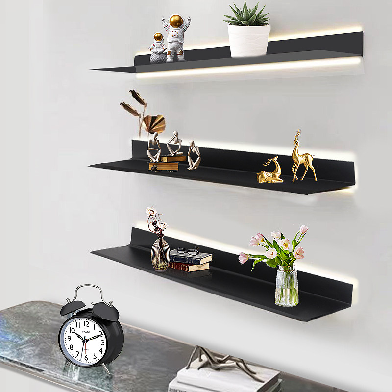 铝合金发光层板LED置物架收纳壁挂墙展示L型搁板书架带灯金属隔板,家庭/个人清洁工具,浴室角架/置物架,淘宝优惠券,粉丝福利购,淘宝优惠卷