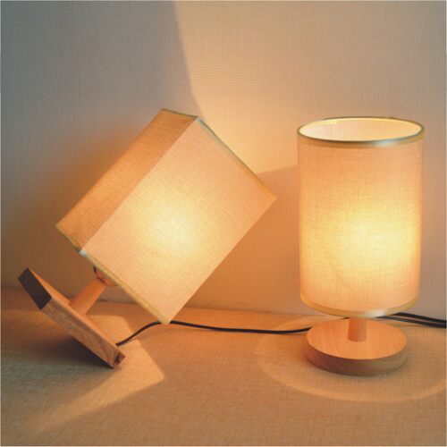 卧室实木led沙龙手作押花床头灯