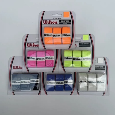 3条精装wilson网球拍手胶ULTRA WRAP吸汗带防滑粘性缠握把带