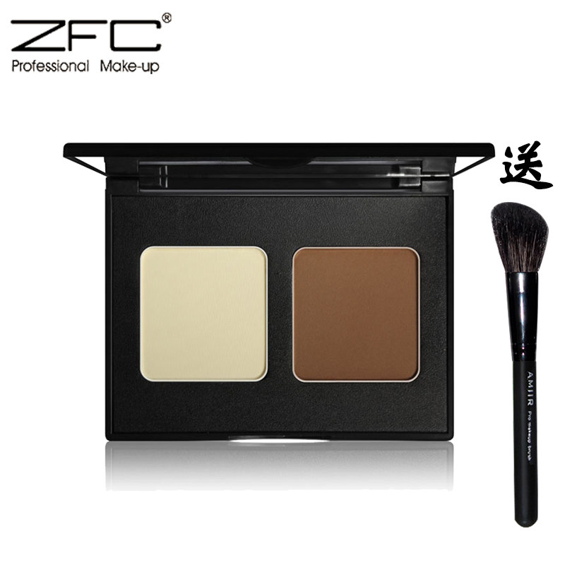 zfc丝柔双色修容粉饼鼻影立体v脸侧影阴影盘显白自然高光修容学生