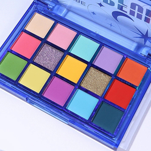 ucanbe甜梦幻镜15色马卡龙眼影盘彩色多巴胺玩妆显色小众表演舞台