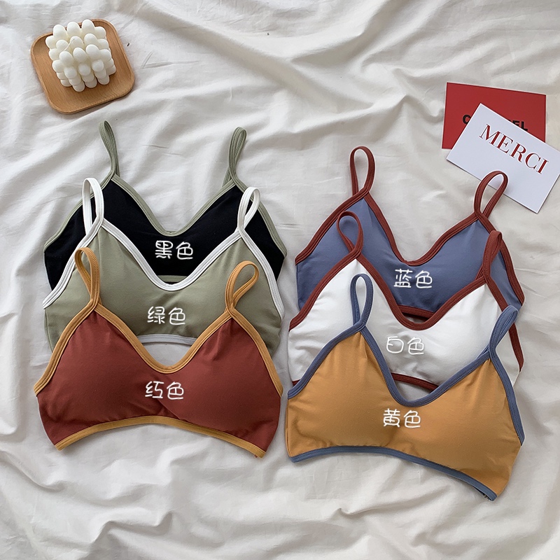 Real price underwear without steel ring gathered sling vest bra with bra pad wrapped bra