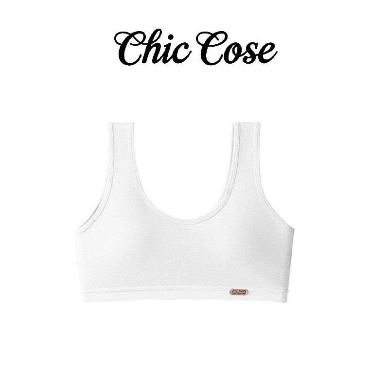 Chic Cose少女初中文胸发育期背心运动美背防凸点背心高中生内衣