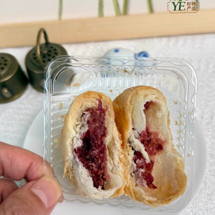 【新货】新品限时特价7元6个包邮云南特产烤玫瑰花饼手工酥皮好吃