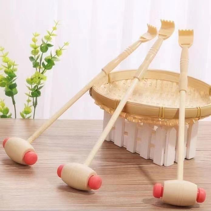 多功能痒痒挠耙子挠痒扒抓痒捶背神器按摩锤棒子木质敲背抓背神器
