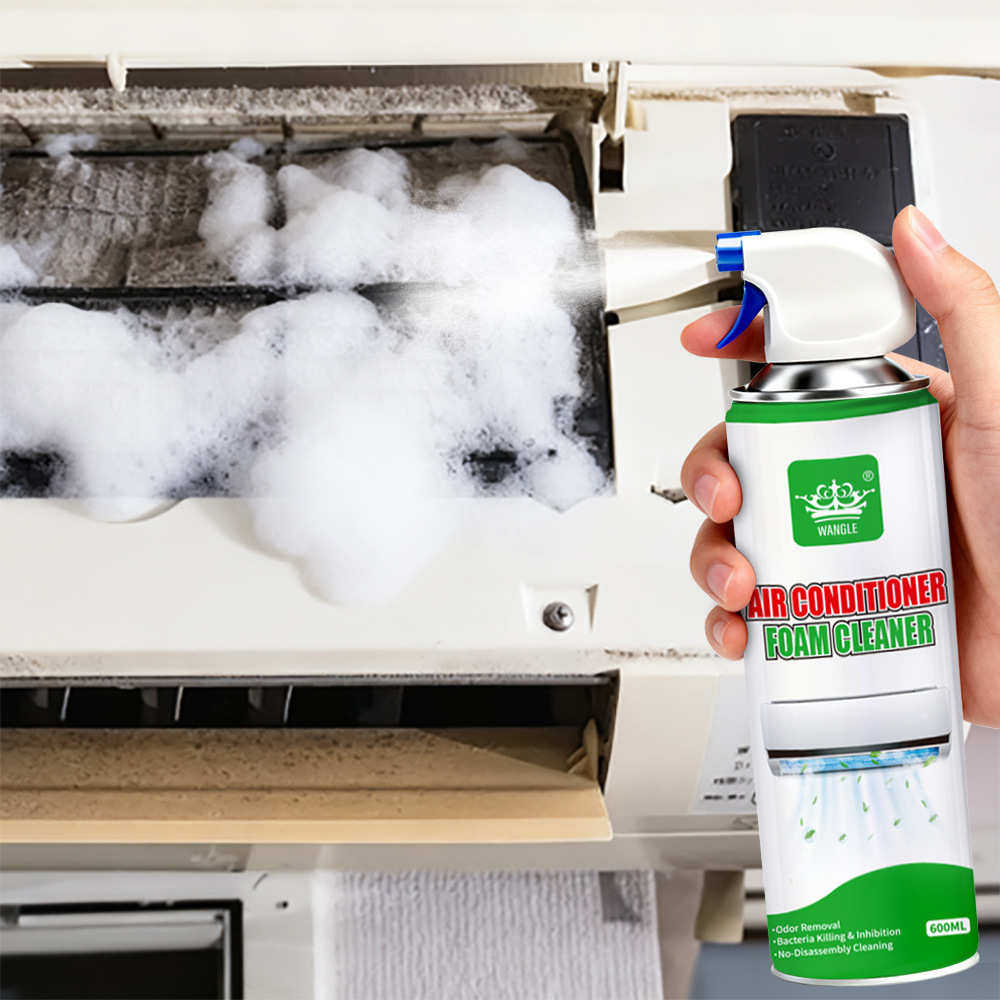 英文家用免水洗空调清洗汽车空调洗剂免拆新剂空调管道去异味杀菌